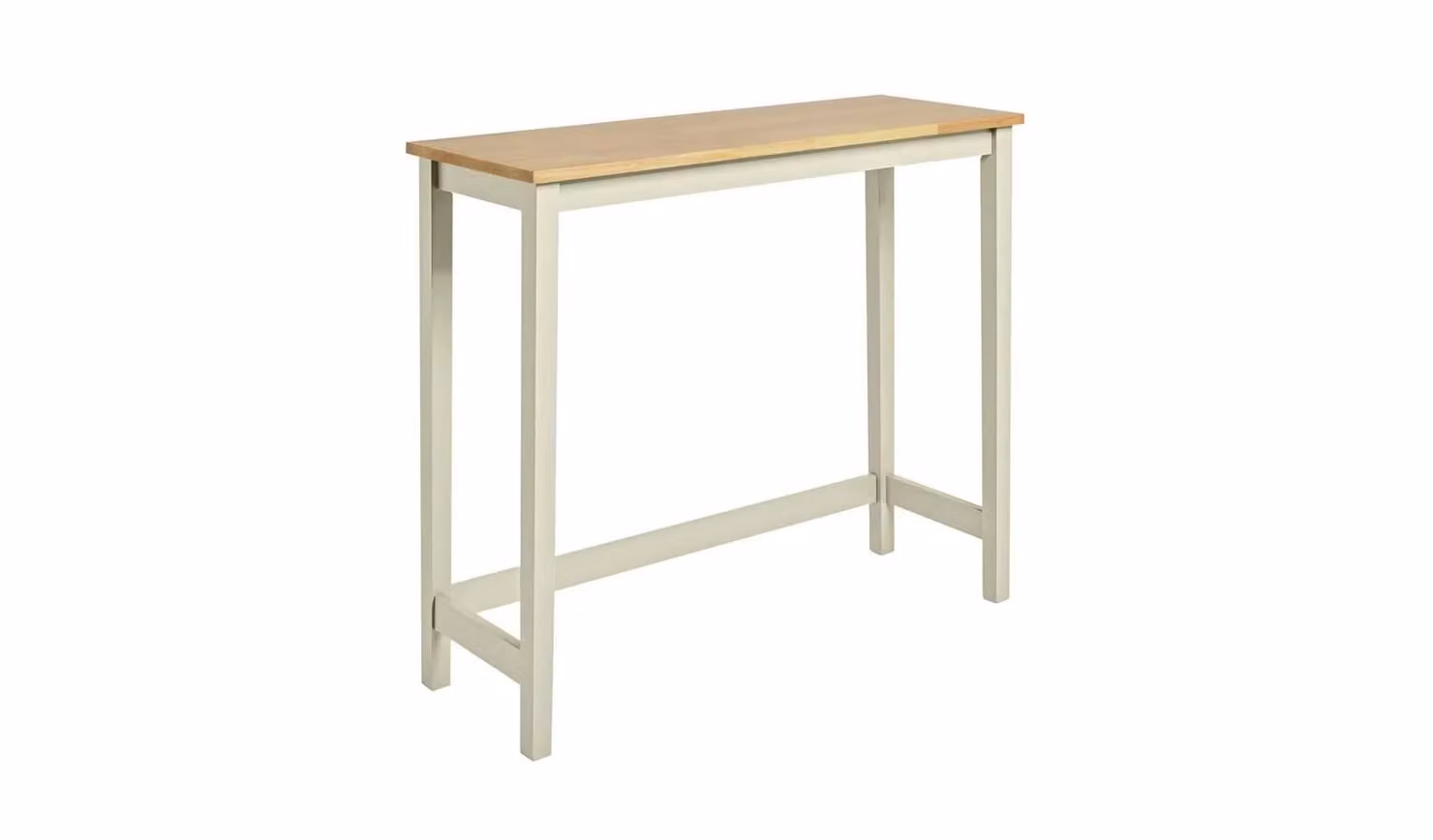 Chicago 4 Seater Bar Table in Beige Solid Wood for Kitchen and Living Room