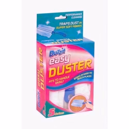 Duzzit Green and White Fabric Duster