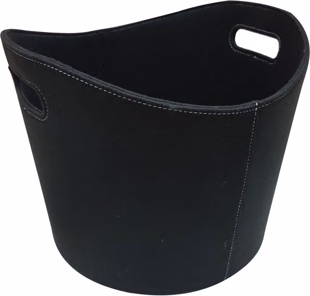 Inglenook Fireside Products Black Fabric Firewood Felt Basket
