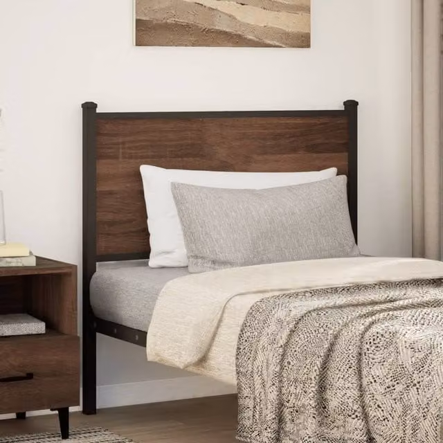 Berkfield Home Classic Headboard in Brown Oak, Width: 90 cm – 1