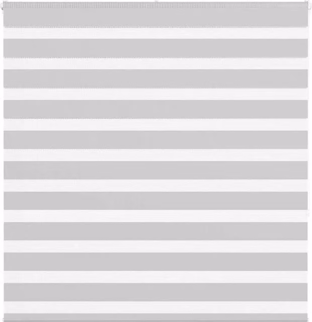 Berkfield Home Zebra Blind in Light Grey, W: 150 cm, H: 150 cm