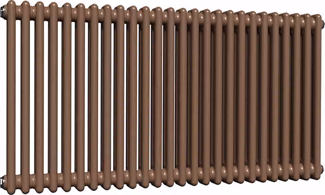 Lux Heat Horizontal Column Radiator in Coffee Bean, 2 Column, H: 119 cm, W: 60 cm