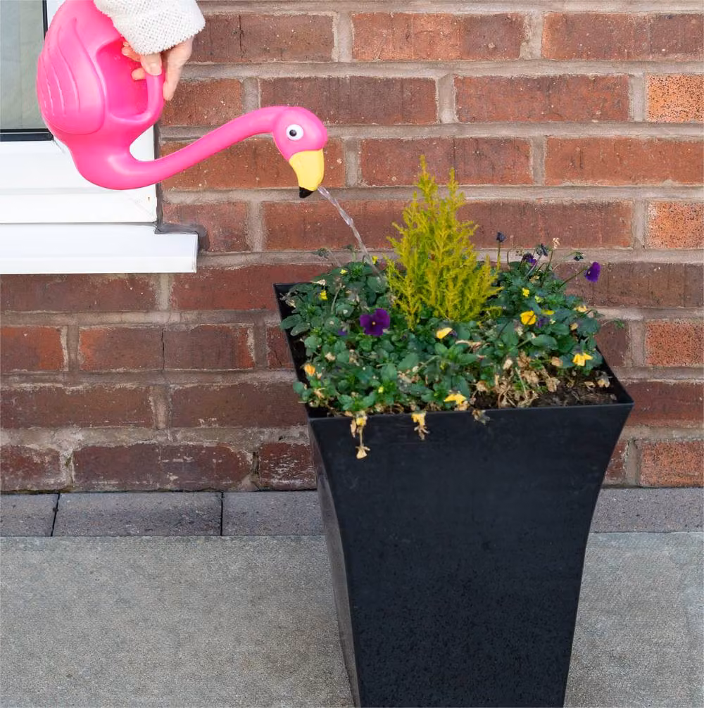 St Helens Flamingo Watering Can, Pink, 1.5 l – 2