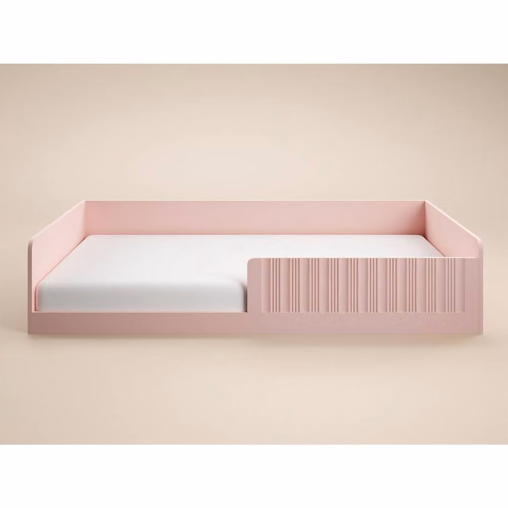 Flair Nadia Single Montessori Floor Bed in Pink, W/D/H: 200 x 90 x 40 cm – 2