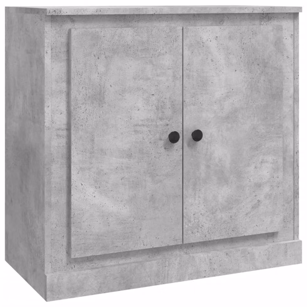 Berkfield Home Sideboard in Concrete Grey, W/D/H: 70 x 35.5 x 67.5 cm – 2