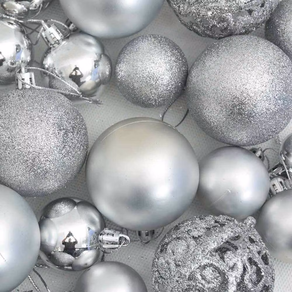 Berkfield Home 111 Piece Silver Christmas Bauble Set – 4