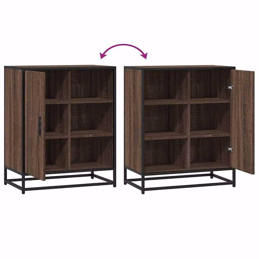 Berkfield Home Brown Oak Sideboard, W/D/H: 62 x 35 x 76 cm – 5