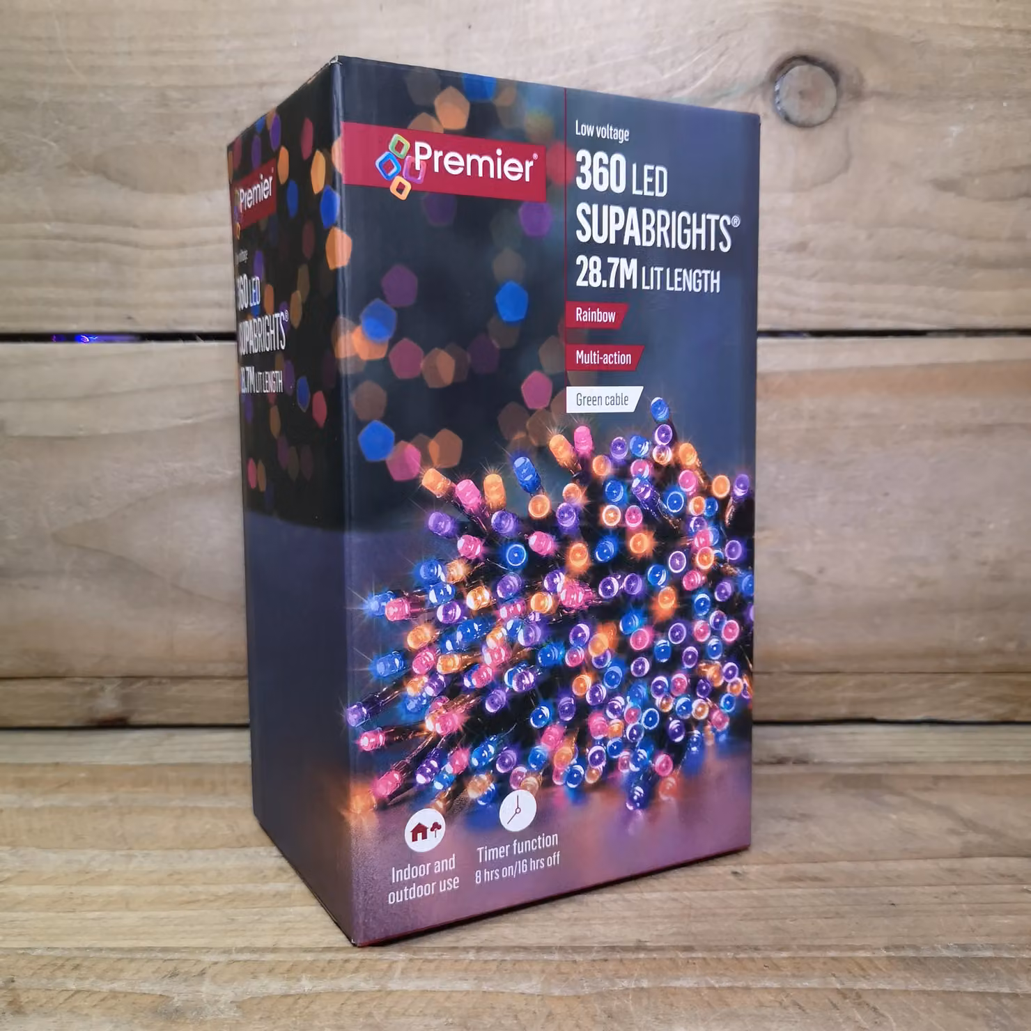 Samuel Alexander Premier SupaBrights 360 LED Christmas String Lights, Multicolour, 28.7m, Mains Operated with Timer – 3
