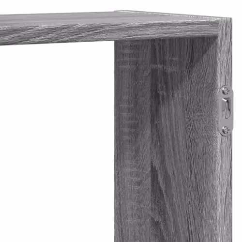 vidaXL Wall Shelf in Grey Sonoma, W: 129 cm, D: 42 cm, H: 18 cm, Engineered Wood – 4