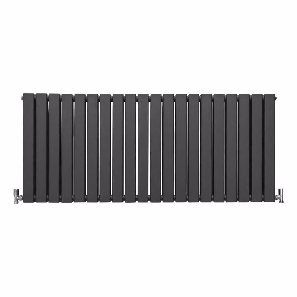 Monstershop Designer Flat Panel Steel Radiator in Anthracite Grey, W: 140 cm, H: 60 cm – 2