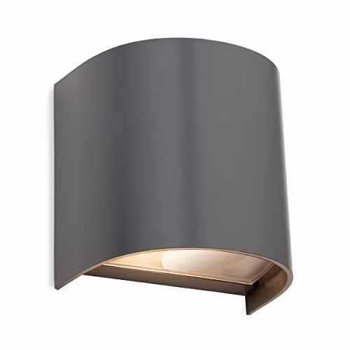 Netlighting Swift Resin Single Wall Garden Light in Grey IP65