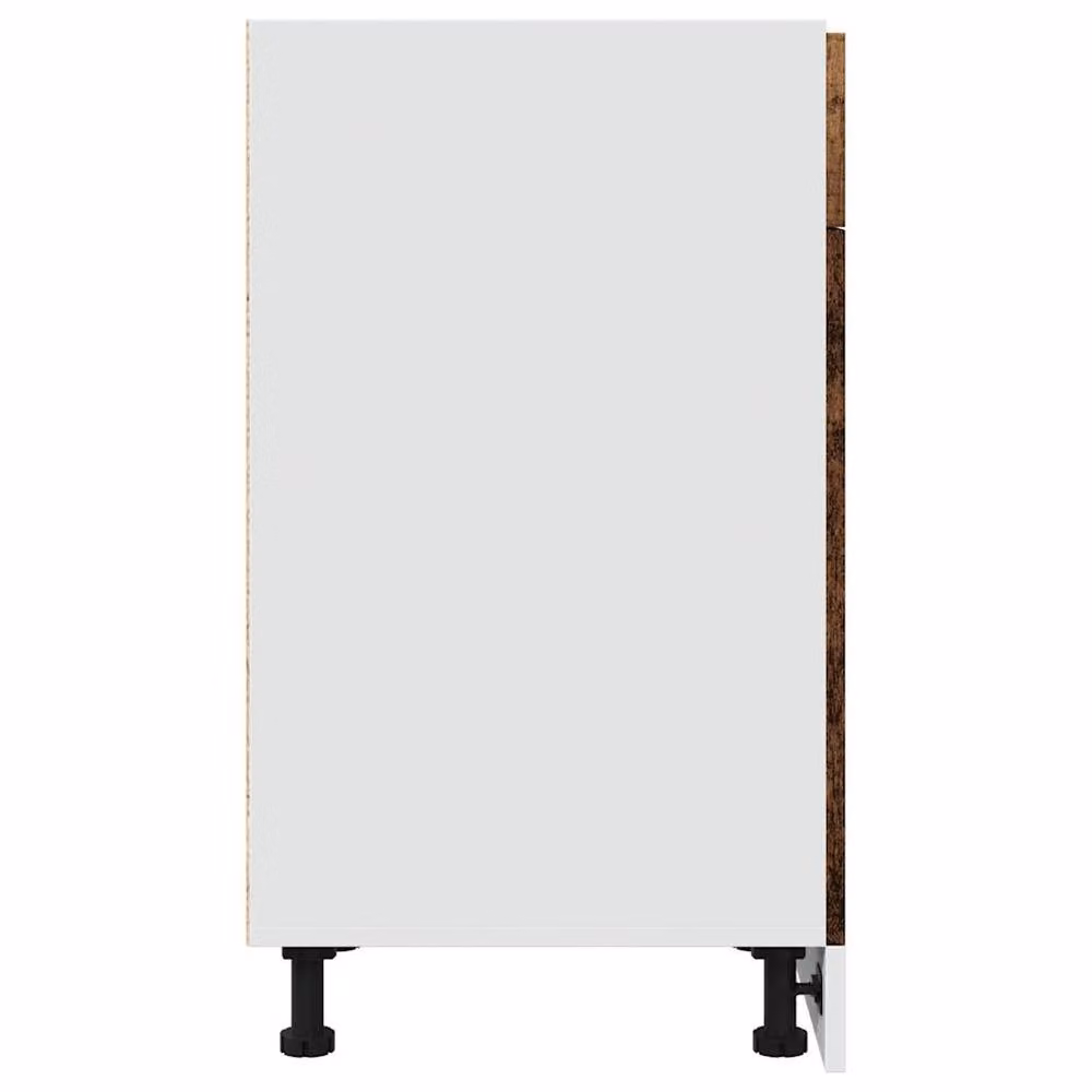 Berkfield Home Lyon Old Wood Drawer Bottom Cabinet in Brown, W/D/H: 40 x 46 x 81.5 cm – 3