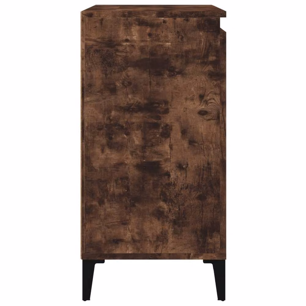 Berkfield Home Bedside Cabinet in Smoked Oak Brown, W/D/H: 40 x 35 x 70 cm – 4
