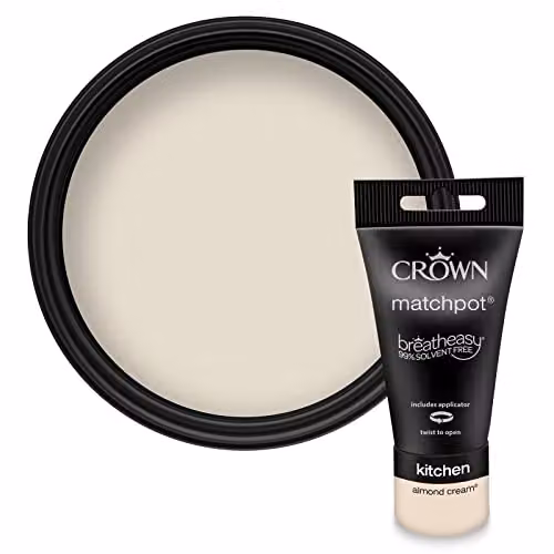 Crown EASYCLEAN Matt Latex Paint Tester Pot, Beige, 40ml – 1