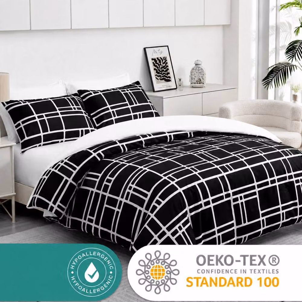 Grace Premium Microfibre Duvet Cover Set in White, Single, Breathable and Allergy-Friendly – 2