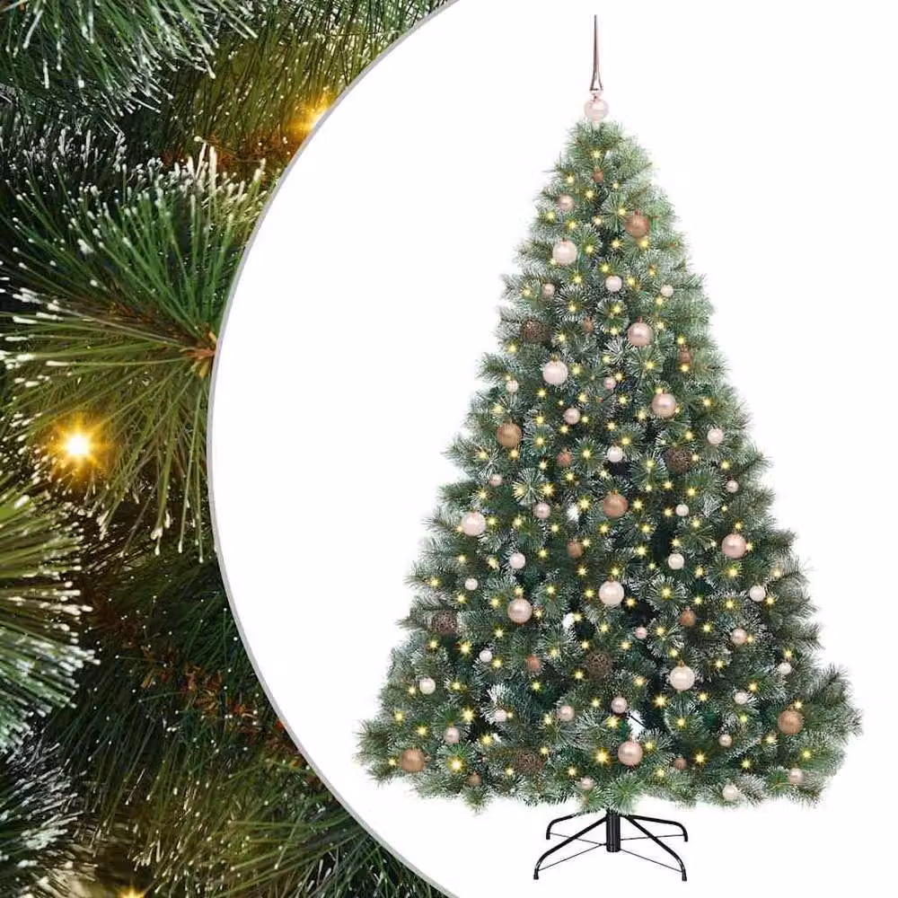 Berkfield Home Artificial Green Christmas Tree with 300 LEDs, Height: 210 cm – 2
