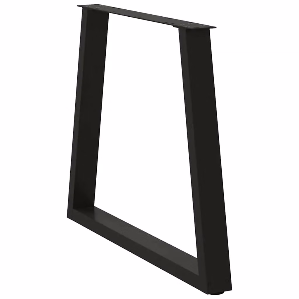 Berkfield Home V-Shape Dining Table Legs, 2 Piece Set, Black Steel, H: 72-73.3 cm x W: 80 cm – 3