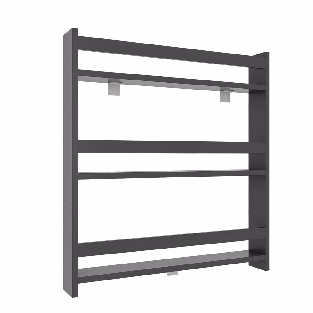 VCM Kidos Children's Wall-Mounted Bookcase Shelf in Dark Grey – 2