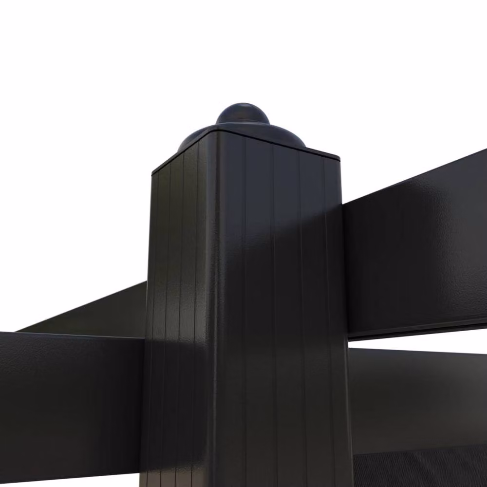 Berkfield Home Sturdy Garden Gazebo with Retractable Roof, Anthracite and Black, W: 300 cm, D: 300 cm, H: 220 cm – 4