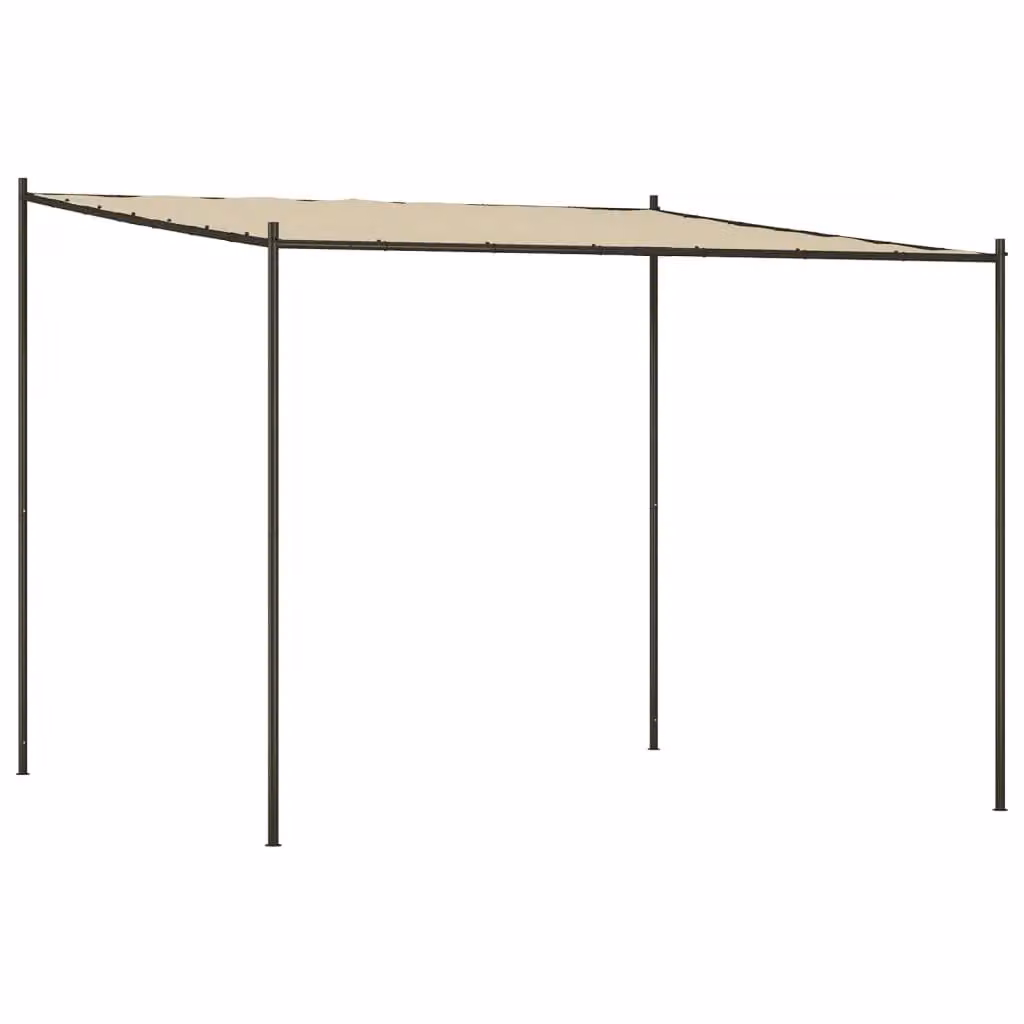 Berkfield Home Beige Garden Gazebo with Steel Frame and Polyester Fabric – 2