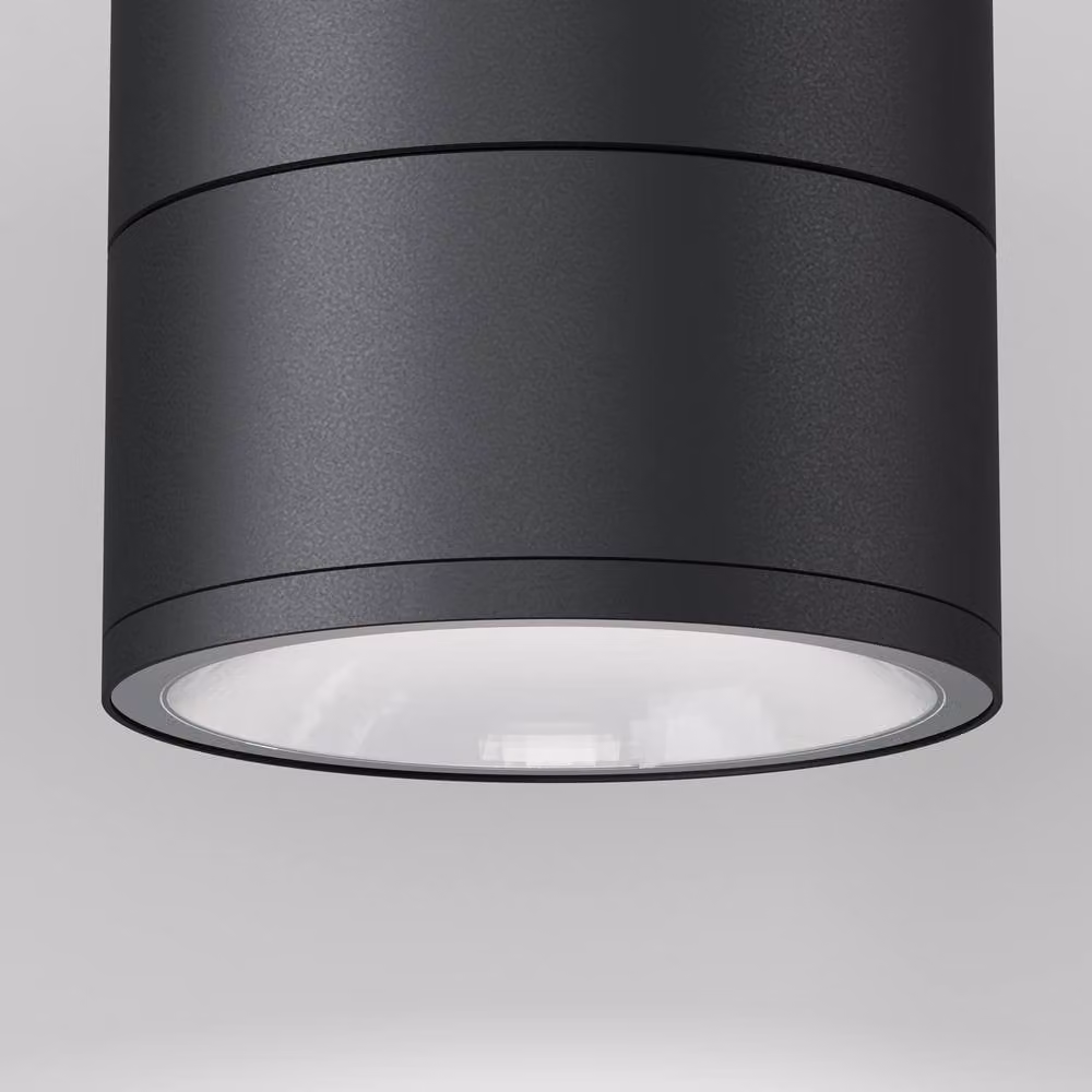 Netlighting Spin Outdoor Surface Mounted LED Downlight, Grey, 1050lm, 3000K, IP54 – 2
