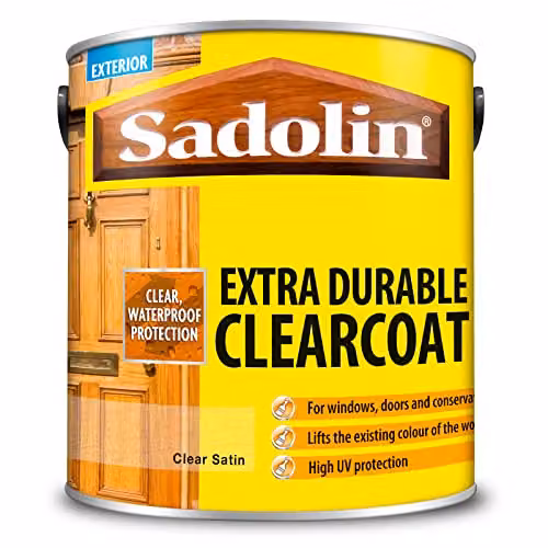 Sadolin Extra Durable Weatherproof Clearcoat for Wood, Satin, 2.5 l