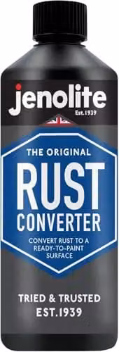 JENOLITE Rust Converter Liquid 500ml Black Water Based Quick Drying Metal Primer