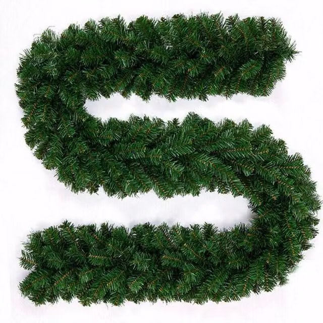 The Chair Cover Company Green Christmas Garland Foliage for DIY Decoration, W: 270 cm, H: 35 cm