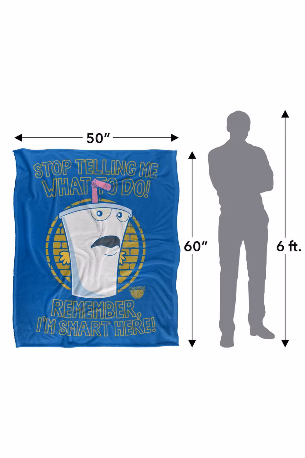 Cartoon Network Aqua Teen Hunger Force Extra Large Super Soft Silky Touch Polyester Throw Blanket in Multicolour – 3