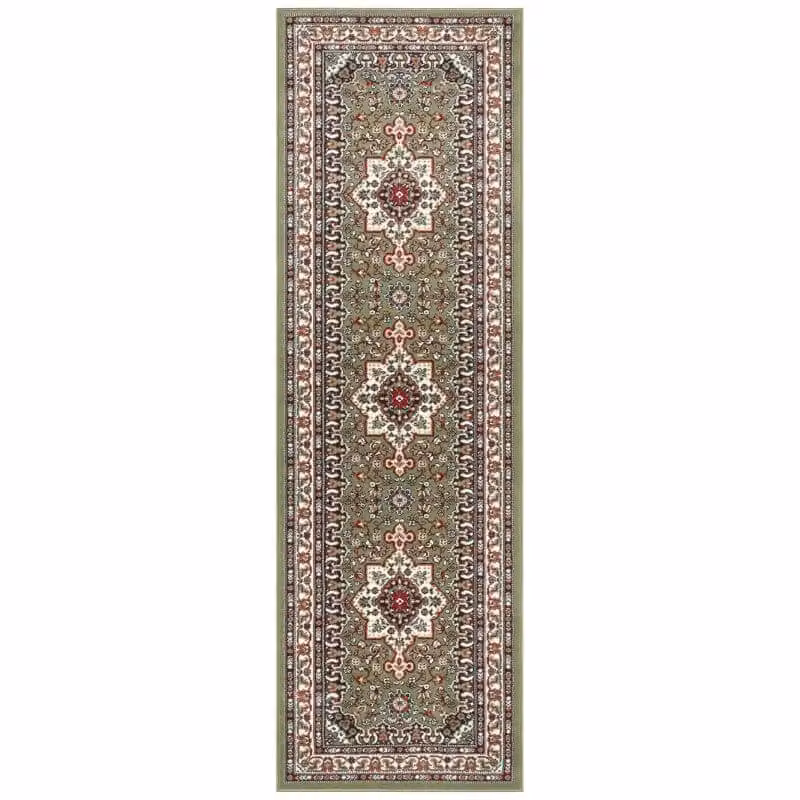 THE RUGS Oriental Parun Tabriz Green Vintage Polypropylene Carpet, W: 200 cm, D: 290 cm – 5