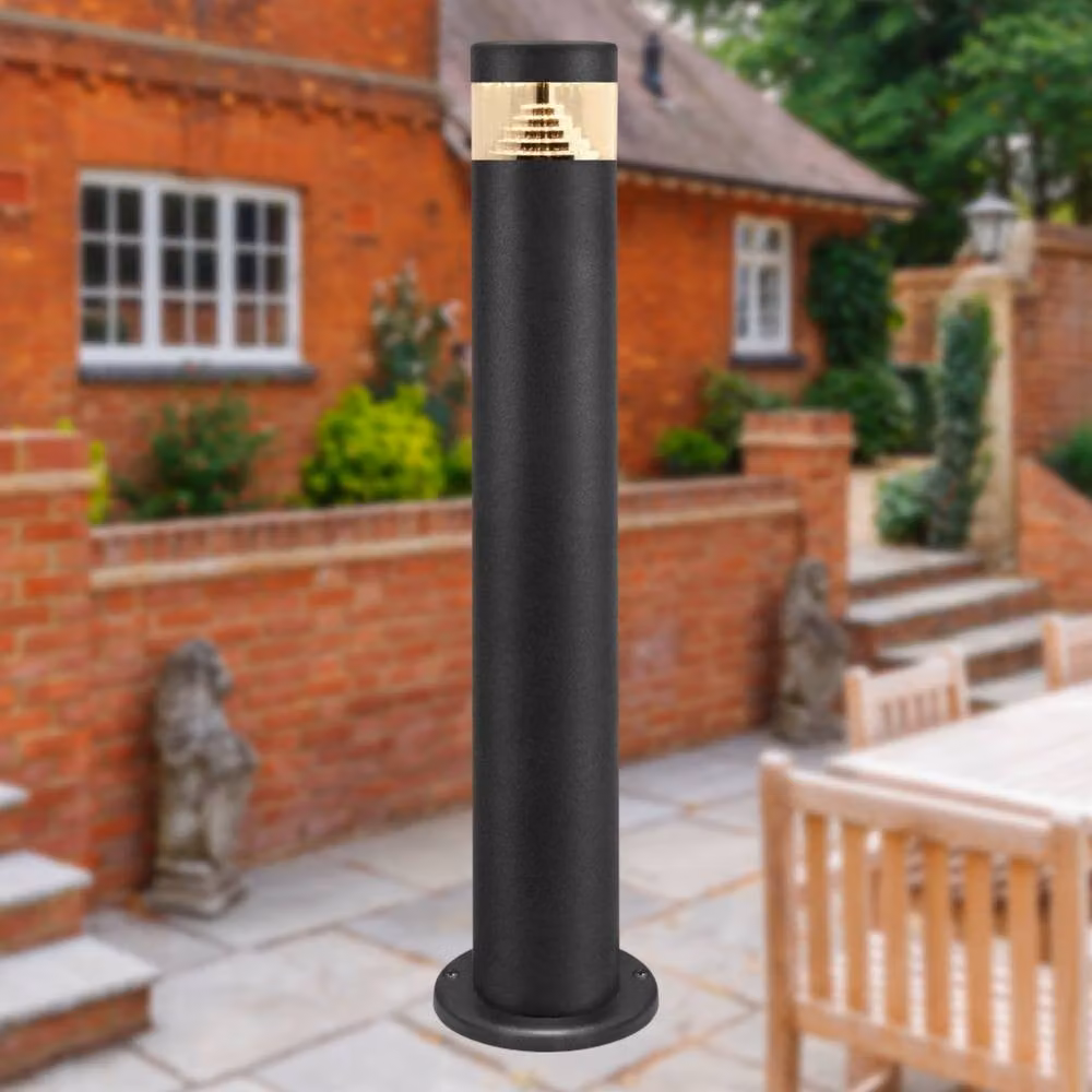 First Choice Lighting Pyramid Black LED Outdoor Post Light – 4