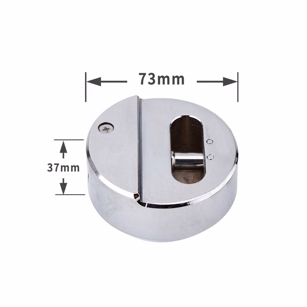 Nordara 73mm Round Shackleless High Security Steel Van Padlock with Keys in Silver – 2