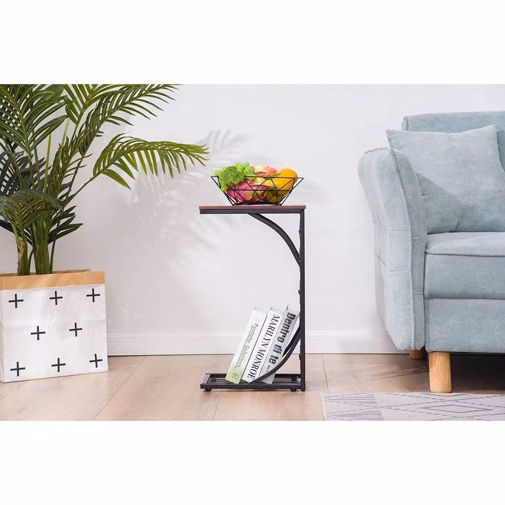 Kelvenix Small Brown Metal End Side Table – 3
