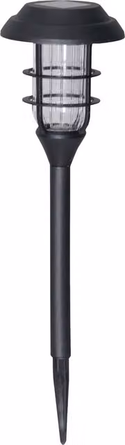 Luxform Le Mans Solar LED Garden Stake Lights, Set of 4, Black