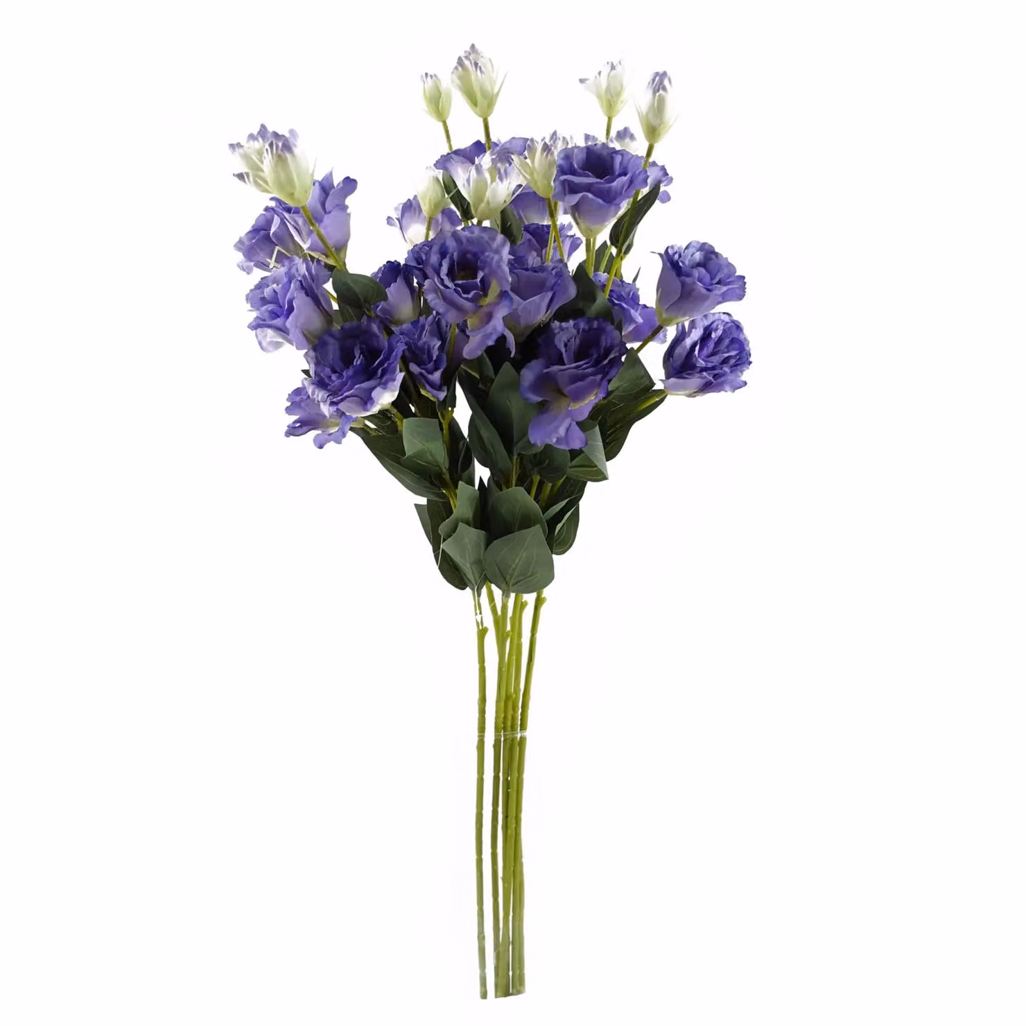 Leaf Pack of 6 Purple Artificial Wild Rose Stems with 36 Flowers, Height: 80 cm – 2