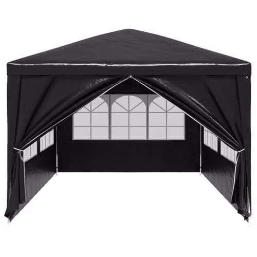 vidaXL Party Tent with Windows in Anthracite and Black, W: 6 m, D: 3 m, H: 2.55 m – 5