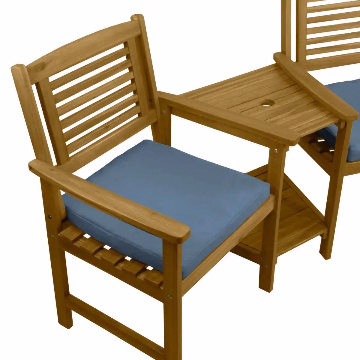 Monstershop Companion Seat with Cushions in Terracotta Acacia Wood – 4