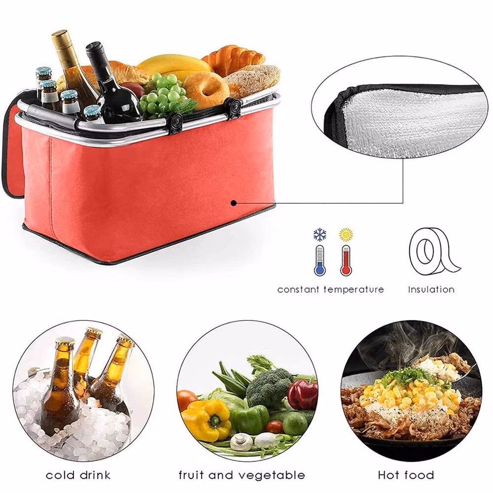 Hinsinc Red 30L Large Insulated Camping Cool Box Bag – 4
