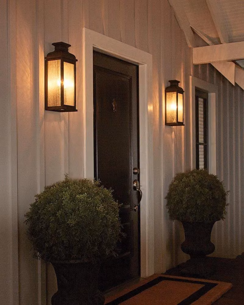 Netlighting Pediment 2 Light Outdoor Wall Lantern in Dark Copper and Brown, IP44, E14 – 2