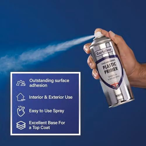 Bartoline Plastic Primer Spray White 400ml – 3