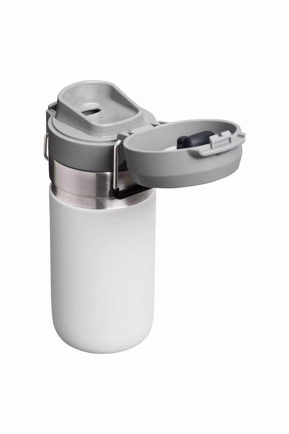 Stanley Quick-Flip Vacuum Insulated Stainless Steel Water Bottle, White, 470 ml – 2