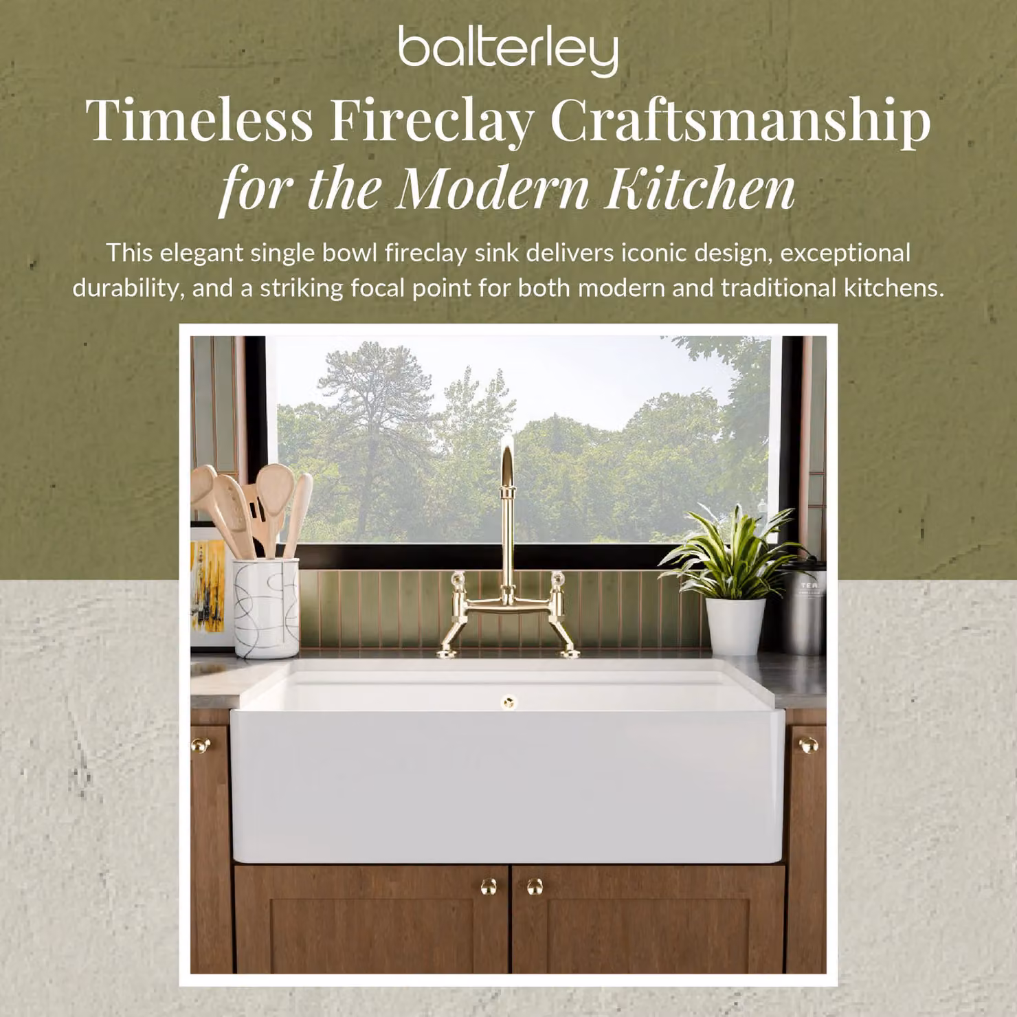 Balterley White Ceramic 1 Bowl Kitchen Sink with Ledge and Overflow, W: 79.5 cm – 2