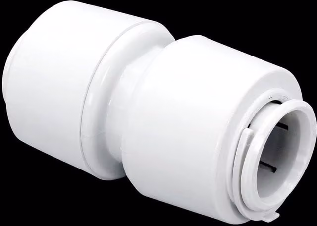 FloPlast FloFit+ 10mm Coupling FC10 Grey Pipe Connector