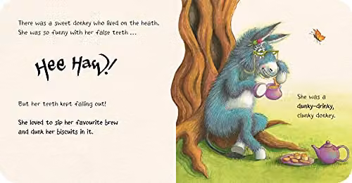 The Grinny Granny Donkey Board Book by Scholastic, Multicolour – 2