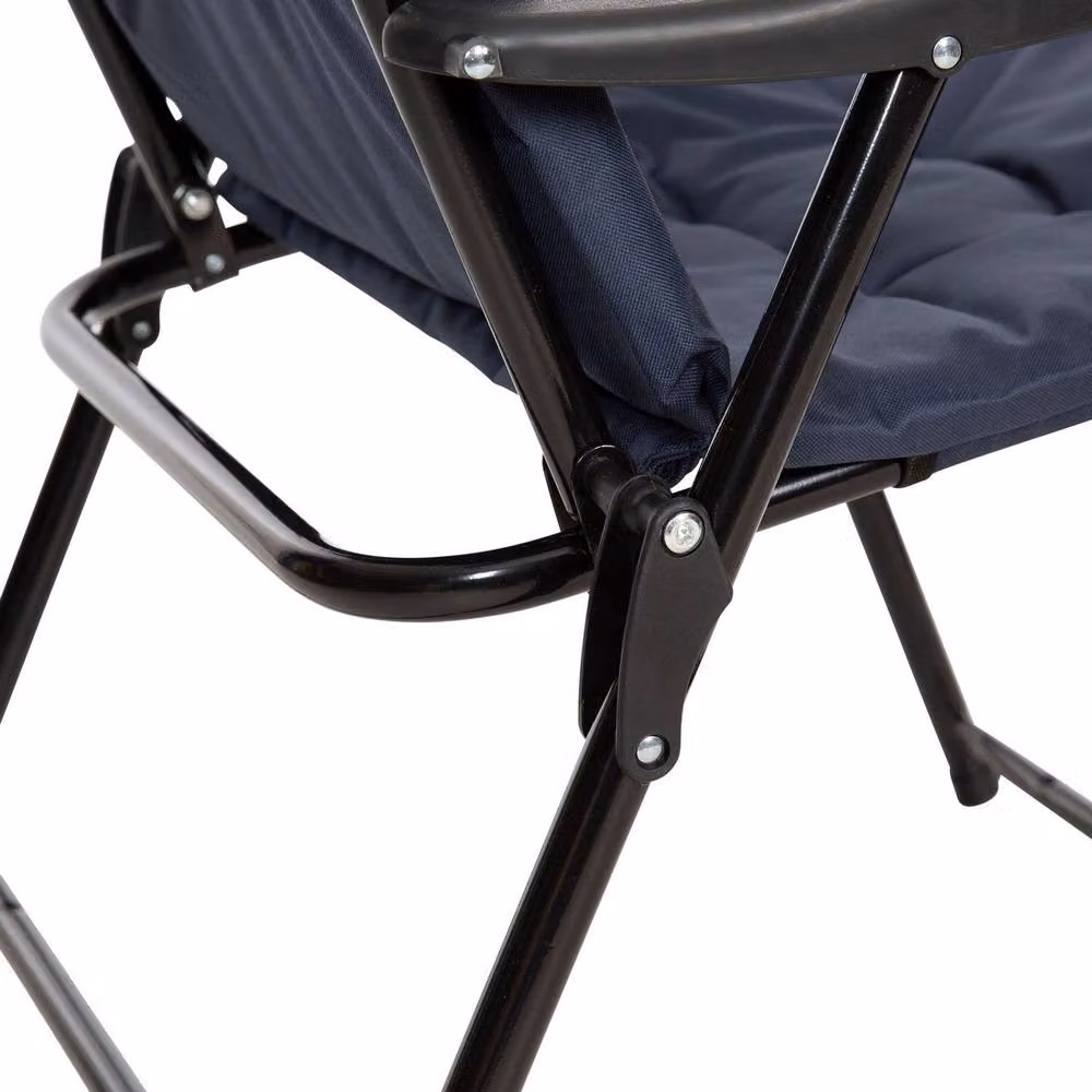 Trespass Paddy Folding Padded Deck Chair in Blue – 4