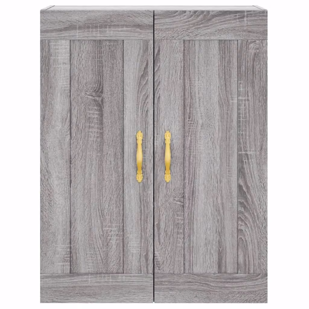 Berkfield Home Wall Mounted Cabinets, 2 Piece Set in Grey Sonoma Matt Engineered Wood – 2