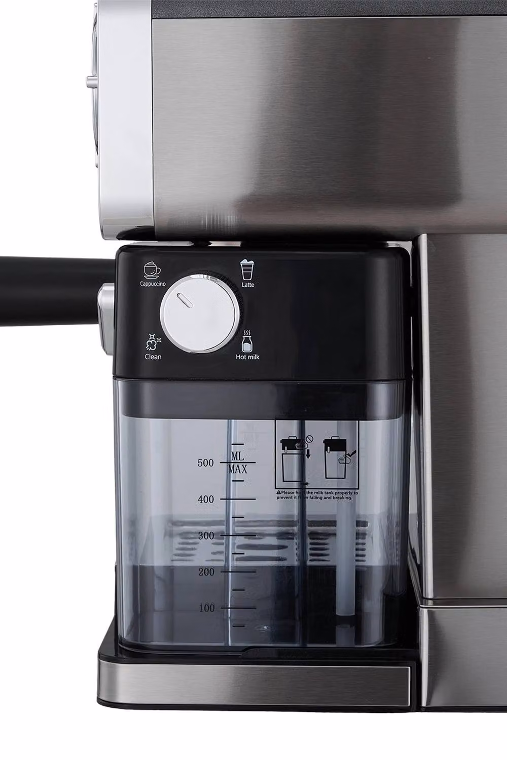 ExtraStar 1350W Semi-Auto Espresso Machine with 20 Bar Pressure, Manometer and 1.6L Water Tank, Black – 5