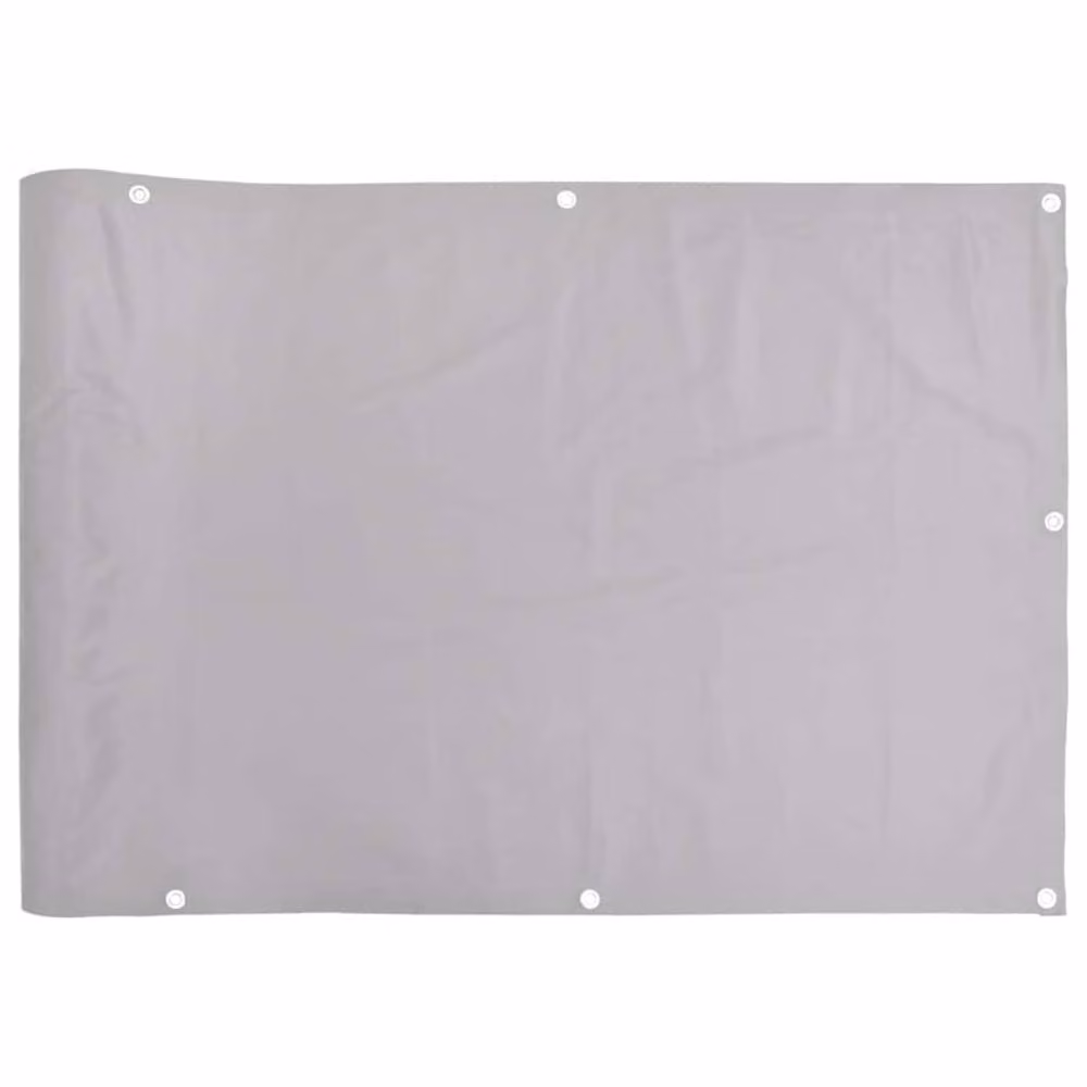 Berkfield Home Durable Grey Balcony Privacy Screen, W: 500 cm, H: 120 cm – 2