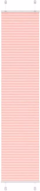 Berkfield Home Single Pleat Polyester Blind in Pink, W: 50 cm, H: 200 cm