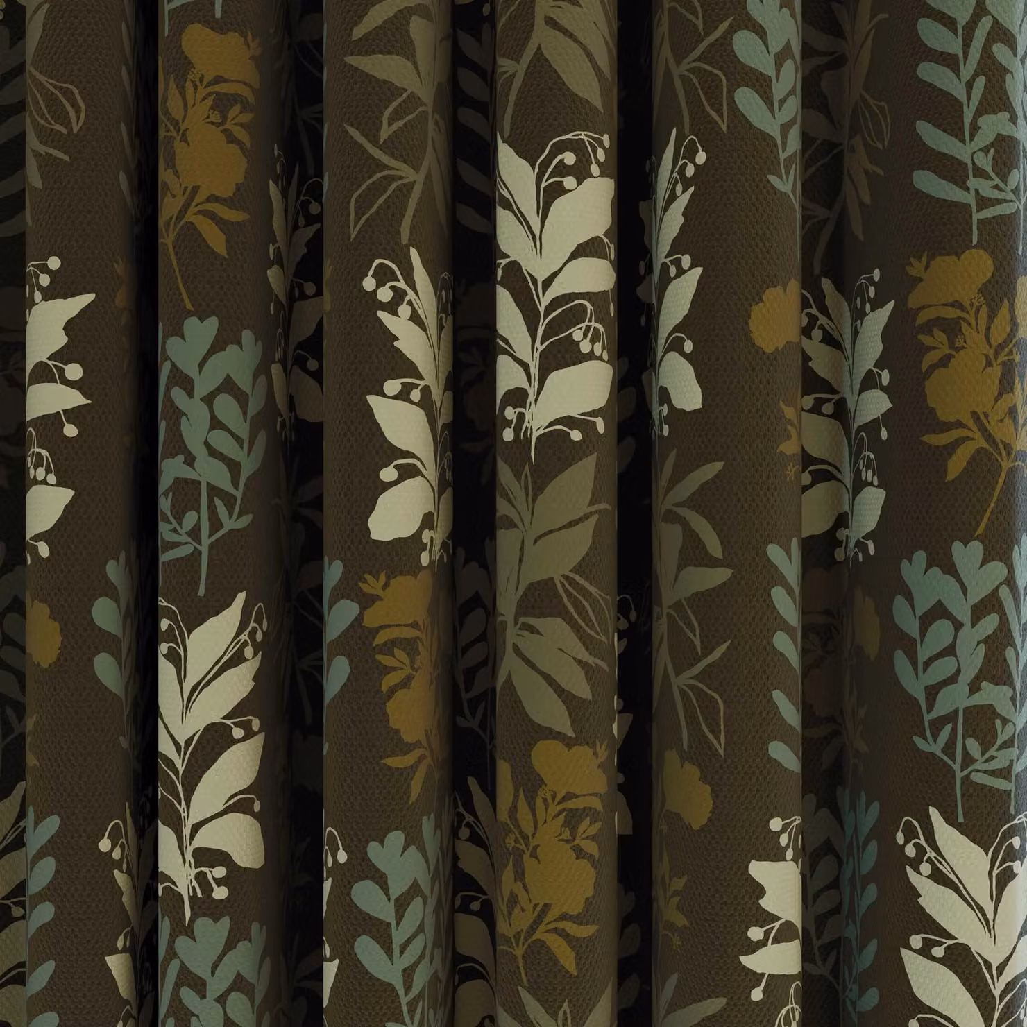 Helena Springfield Simply Scandi Frey Lined Curtains, Green, W: 167.64 cm, H: 137.16 cm – 2
